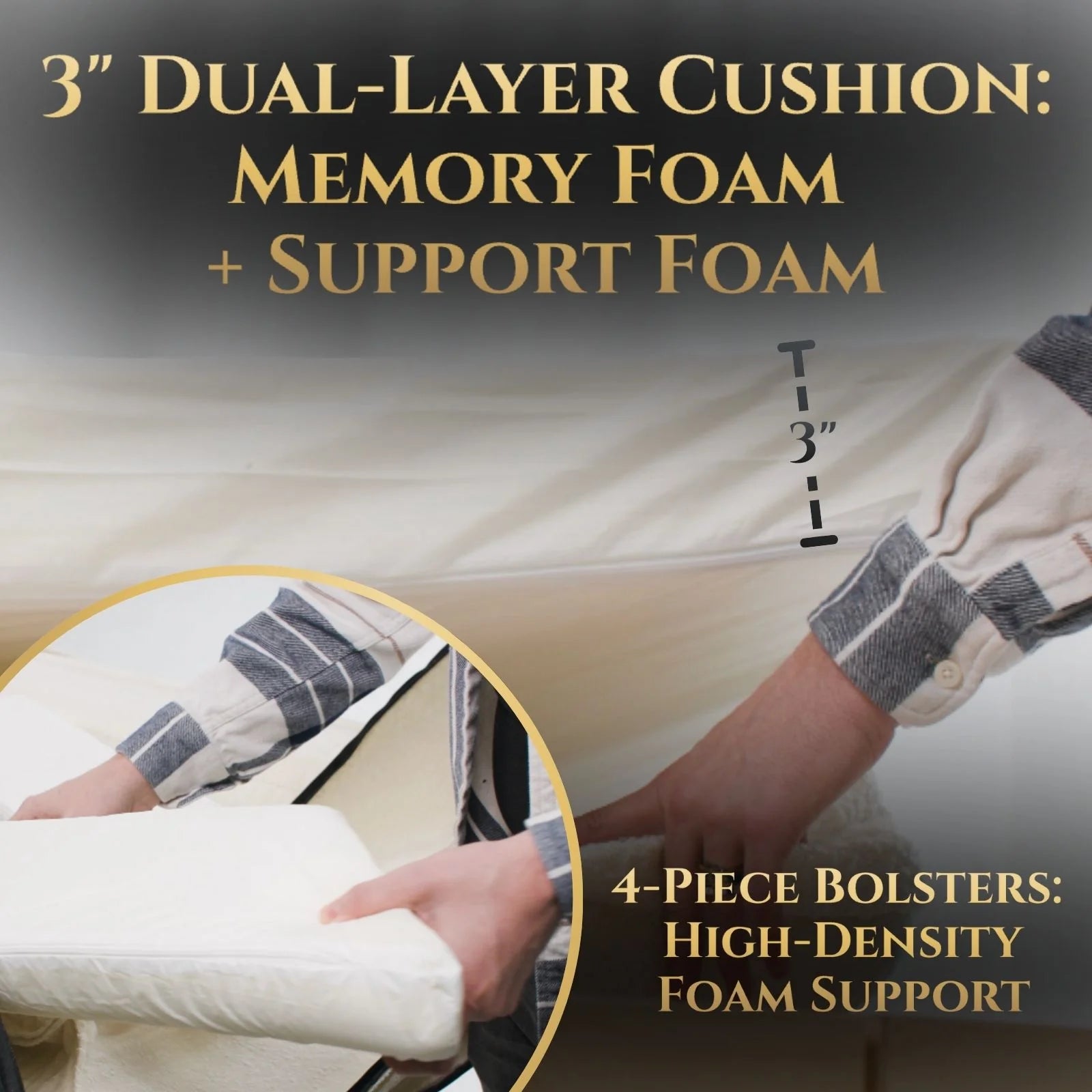 Pawzio CloudRest™ Orthopedic Memory Foam Dog Bed