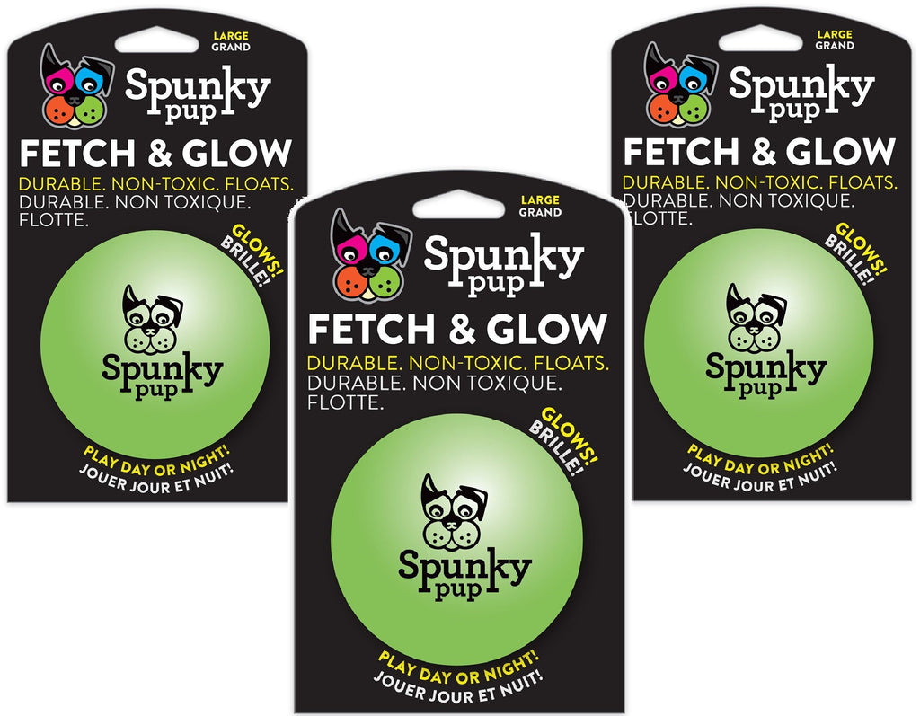 Pawzio Glow Fetch Trio Balls - Large